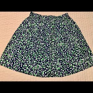 Leopard skirt with pockets